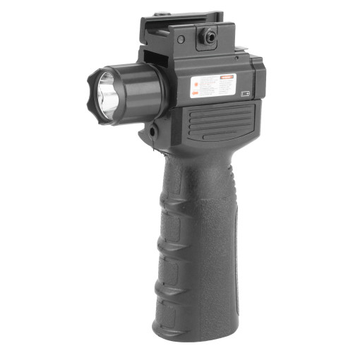 NcSTAR Flashlight & Laser Combo - Vertical Foregrip, Picatinny, Black