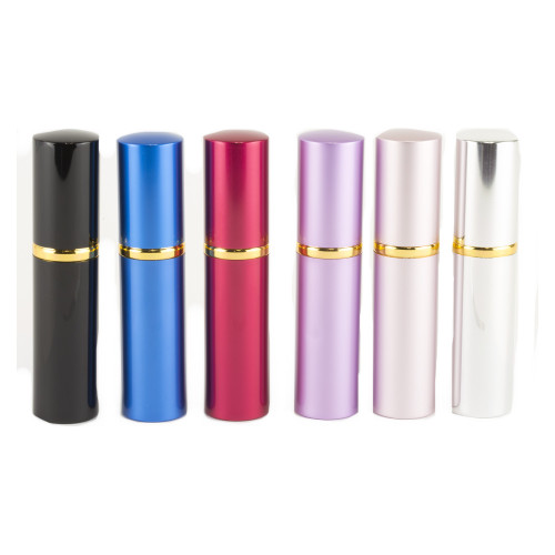 PS Products Hot Lips Pepper Spray, Display, .75 oz., Lipstick Disguised Pepper Spray, Assorted Colors, 6 Pack
