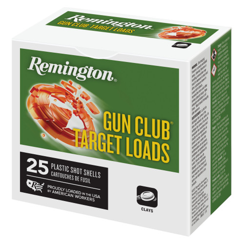 Remington Gun Club - 20 Gauge 2.75", #8, Shotshell, 25-Round Box