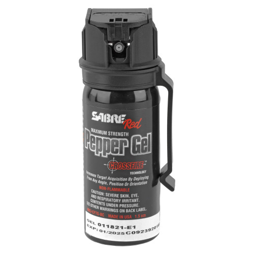 Sabre Crossfire - Pepper Gel, 1.8oz, Black