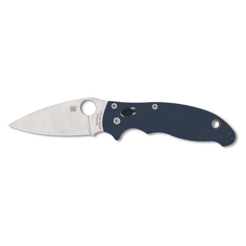Spyderco Manix 2 - Folding Knife, Plain, 3.37", Silver