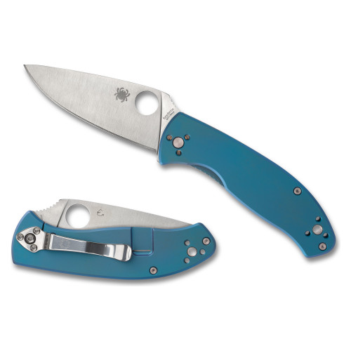 Spyderco Tenacious - Folding Knife, Plain, 3.35", Silver