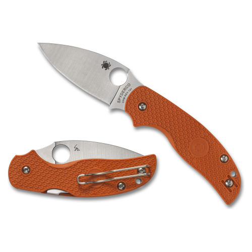 Spyderco Sage 5 Lightweight - Folding Knife, Plain, 3", Silver