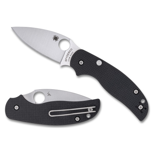 Spyderco Sage 6 - Folding Knife, Plain, 3", Silver