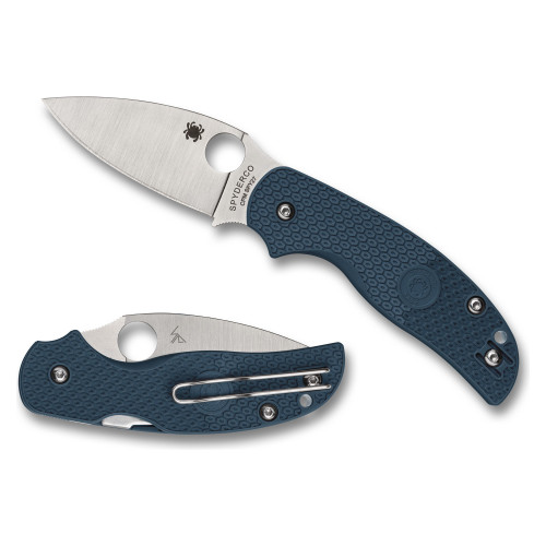 Spyderco Sage 5 Lightweight - Folding Knife, Plain, 3", Silver