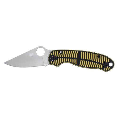 Spyderco Para 3 - Folding Knife, Plain, 2.93", Silver