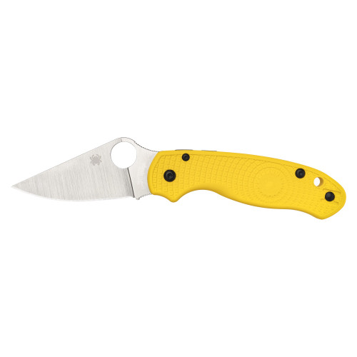 Spyderco Para 3 - Folding Knife, Plain, 2.92", Silver