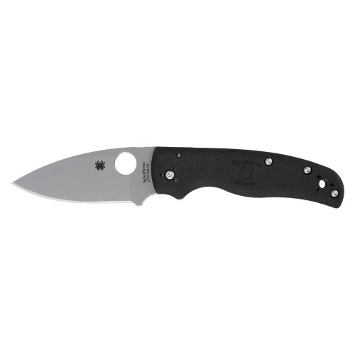 Spyderco Shaman - Folding Knife, Plain, 3.58", Silver