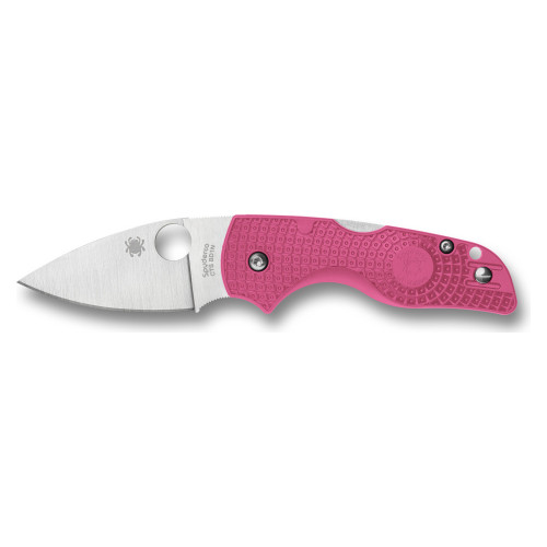 Spyderco Lil Native - Folding Knife, Plain, 2.42", Silver
