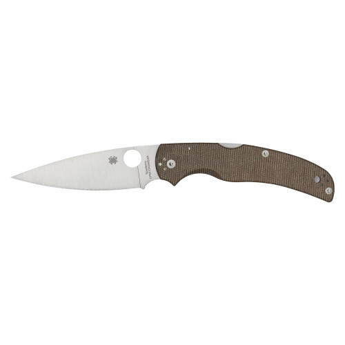 Spyderco NATIVE CHIEF - Folding Knife, Plain, 4.08", Silver