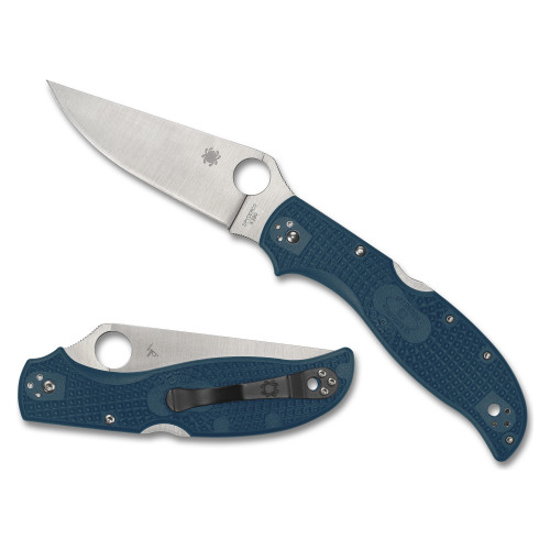 Spyderco Stretch 2 XL - Folding Knife, Plain, 3.99", Silver