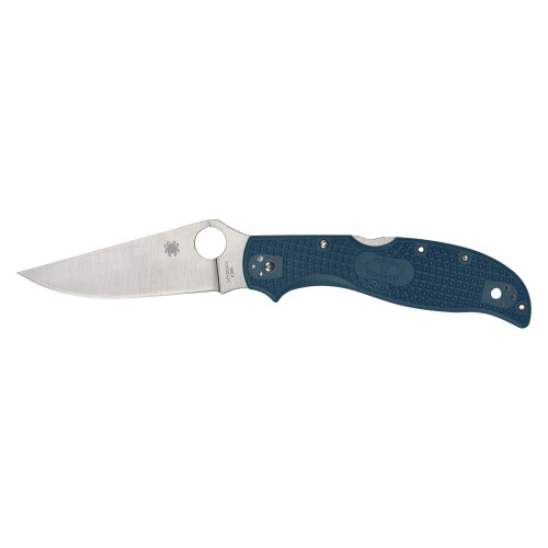 Spyderco Stretch 2 XL - Folding Knife, Plain, 3.99", Silver