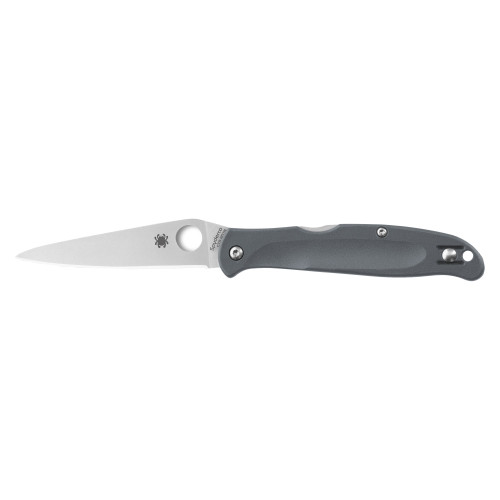Spyderco Charisma - Folding Knife, Plain, 2.98", Silver
