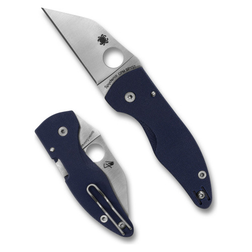 Spyderco MicroJimbo - Folding Knife, Plain, 2.45", Silver