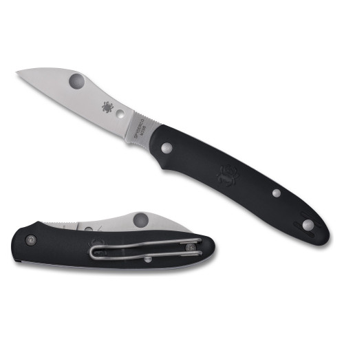 Spyderco ROADIE XL - Folding Knife, Plain, 2.74", Silver