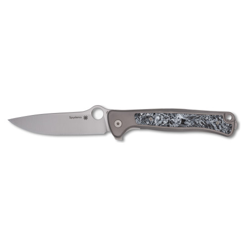 Spyderco Slym - Folding Knife, Plain, 3.42", Silver