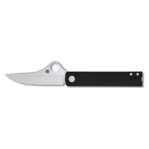 Spyderco Essenza - Folding Knife, Plain, 3.19", Silver