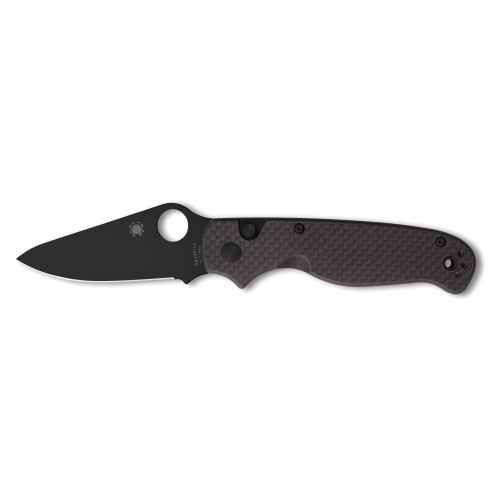 Spyderco ButtonUp - Folding Knife, Plain, 3.27", Black