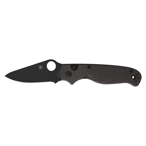 Spyderco ButtonUp - Folding Knife, Plain, 3.27", Black