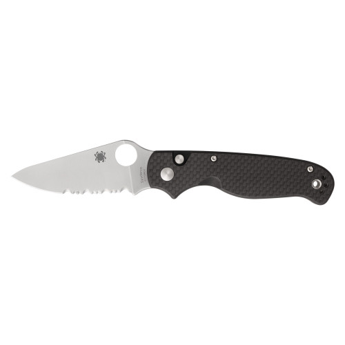 Spyderco ButtonUp - Folding Knife, Combination, 3.27", Silver