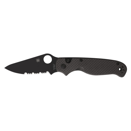 Spyderco ButtonUp - Folding Knife, Combination, 3.27", Black