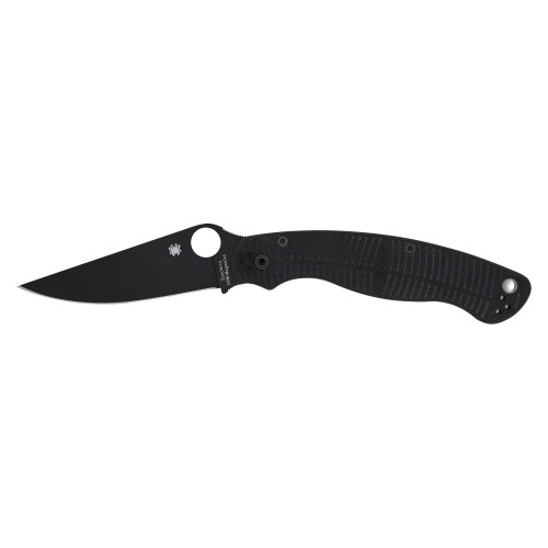 Spyderco Military 2 - Folding Knife, Plain, 4", Black