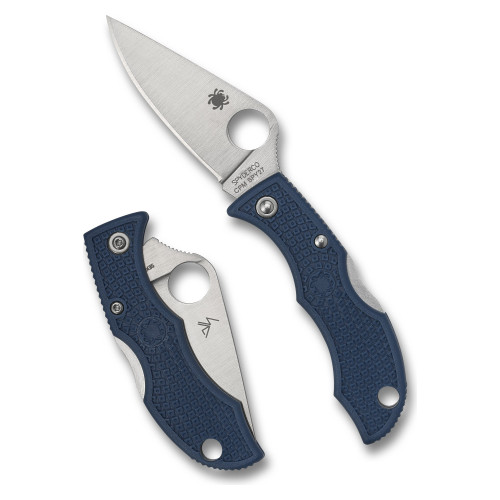 Spyderco Ladybug 3 - Folding Knife, Plain, 1.9", Silver