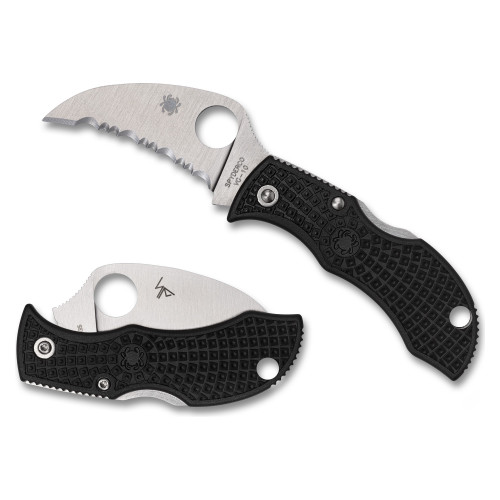 Spyderco Manbug Hawkbill - Folding Knife, SpyderEdge, 1.84", Silver