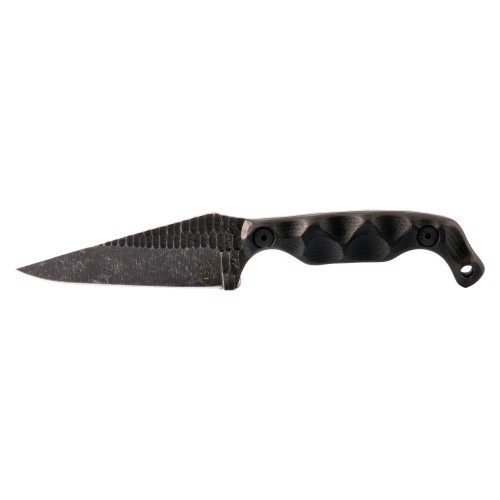 Stroup Knives BRAVO 5 - Fixed Blade Knife, Plain, Black