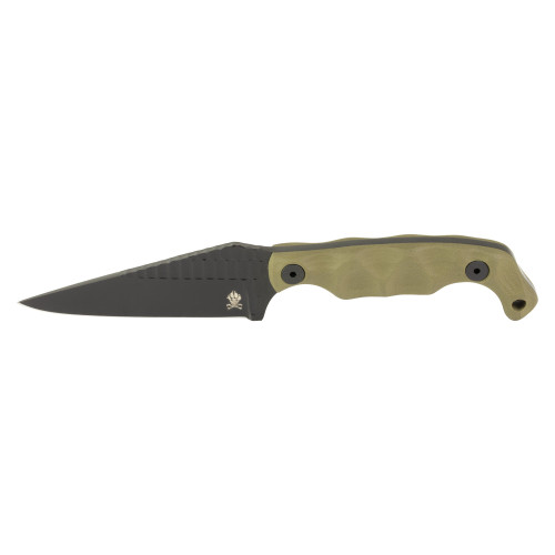 Stroup Knives BRAVO 5 - Fixed Blade Knife, Plain, Black