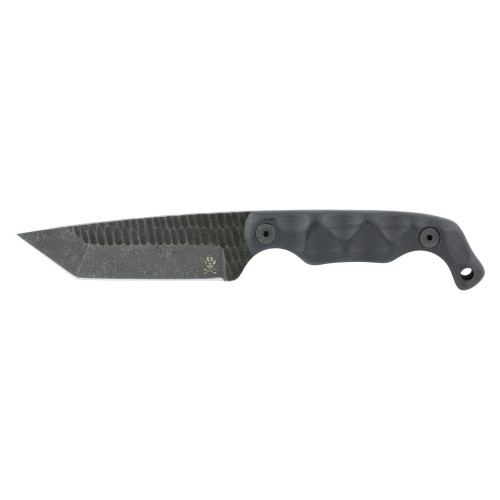 Stroup Knives BRAVO 5 - Fixed Blade Knife, Plain, Black