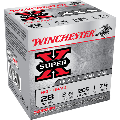 Winchester Ammunition Power Point - 28 Gauge 2.75", #7.5, Shotshell, 25-Round Box