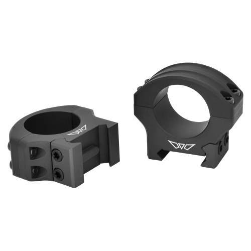 Warne HyperLite Rings - Ring, 1" Low, Black