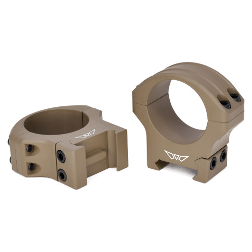 Warne HyperLite Rings - Ring, Picatinny, 30mm High, Flat Dark Earth