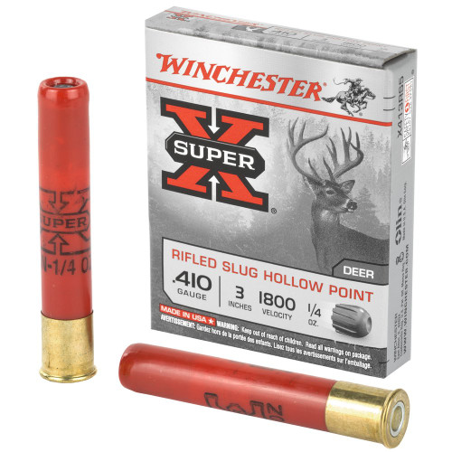 Winchester Ammunition Power Point - 410 Bore 3", Rifled Slug, 5-Round Box