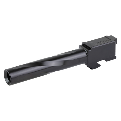 Zaffiri Precision Pistol Barrel, 9MM, 4.37", Flush and Crown, Fits Glock 17 Gen 3, Nitride Finish, Black