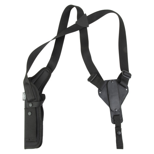 Uncle Mike's Vertical - Shoulder Holster, Open End, Right Hand, Black