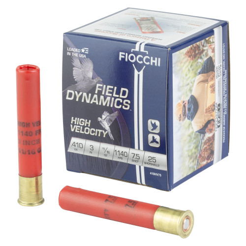 Fiocchi Ammunition High Velocity - 410 Bore 3", #7.5, Partition, 25-Round Box