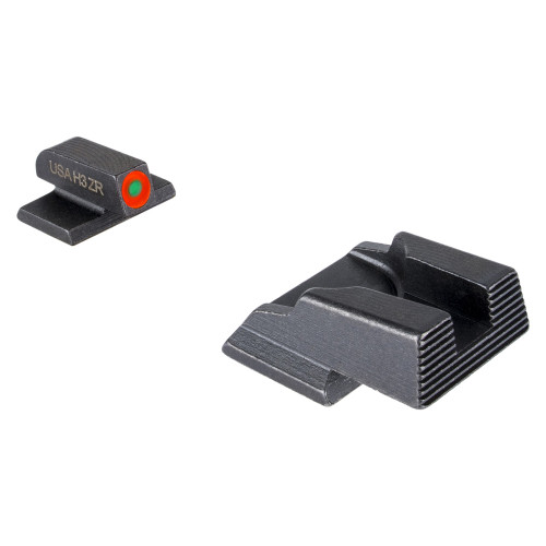 AmeriGlo Protector - Sight, S&W Bodyguard 2.0, Green Tritium Orange Outline Front Black Rear