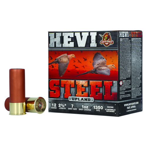HEVI-Shot Hevi-Steel Upland - 12 Gauge 2.75", #7, 25-Round Box