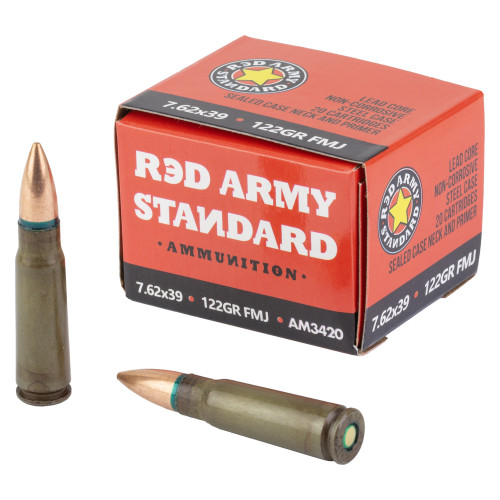Century Arms Red Army Standard - 7.62X39, 122Gr, Full Metal Jacket, 20-Round Box