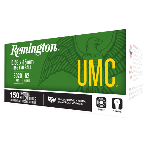 Remington UMC - 556NATO, 62Gr, Full Metal Jacket, 150-Round Box