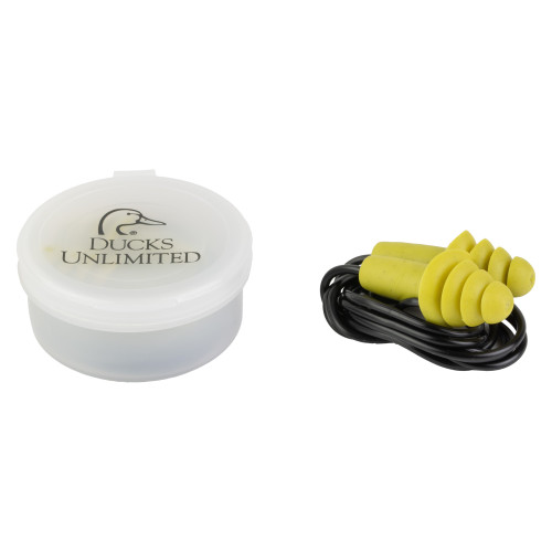 Radians Ducks Unlimited Corded Earplug, Reusable Design, 2 Pair, Green, Comes with Case