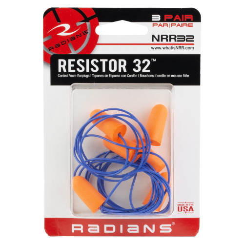 Radians Resistor - Ear Plug, Orange