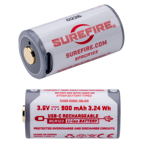 Surefire 123A - Rechargeable, SureFire SC-3 and XC3-SUB, White