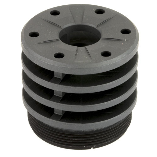 SilencerCo Bravo - Muzzle Brake, Hybrid, Gray