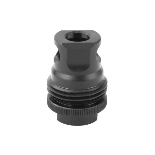 SilencerCo Single Port ASR Muzzle Brake - 9MM, ASR Mounts, Black