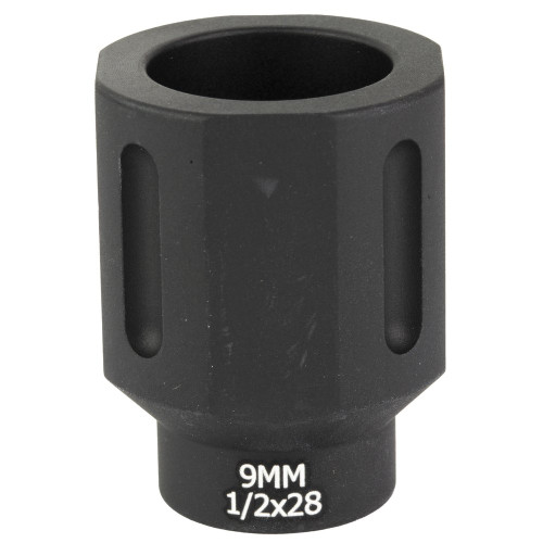 Battle Arms Development HEX FLASHCAN - Blast Diverter, 9MM, Black, Anodized Finish Black