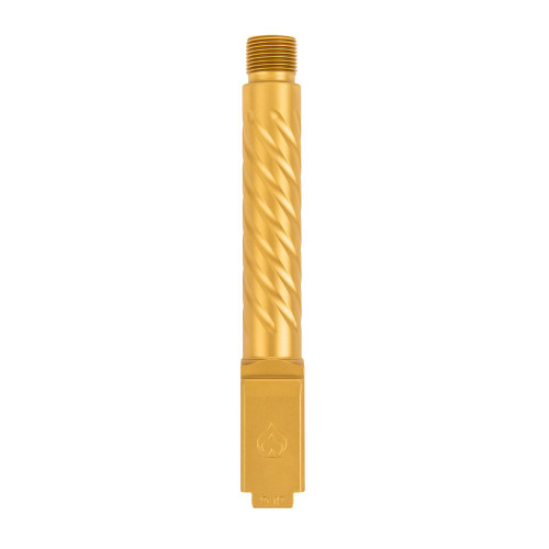 Ballistic Advantage Premium Series - Barrel, 9MM, Fits Glock 19 Gen 3-5, 4.5", Gold, Threaded, 1/2X28
