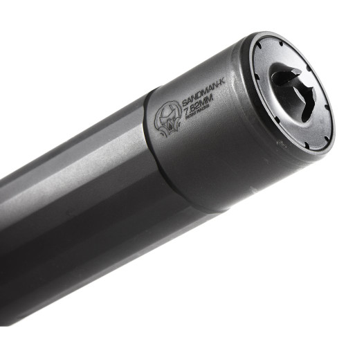 Dead Air Armament Front Cap, Fits Dead Air Sandman/Pyro, 7.62MM, Black Finish